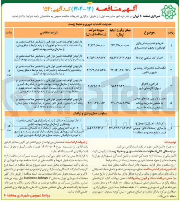 خرید و نصب وسایل بازی کودکان و تجهیزات بدنسازی