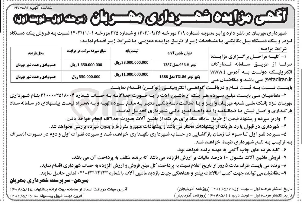 لودر 956 مدل 1387 
