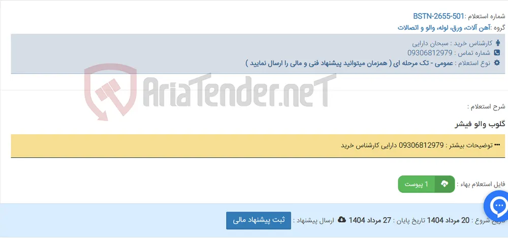 گلوب والو فیشر