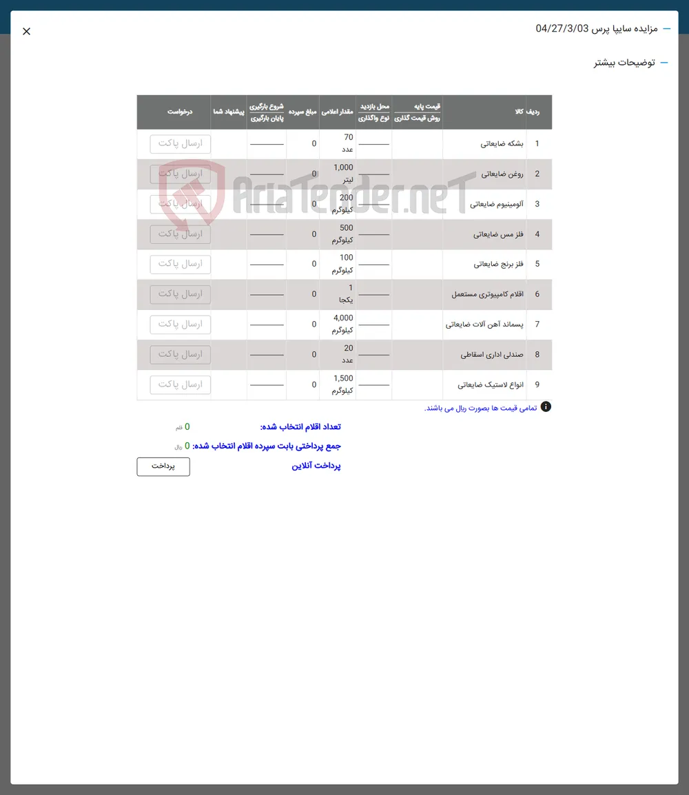 و انواع لاستیک ضایعاتی 
