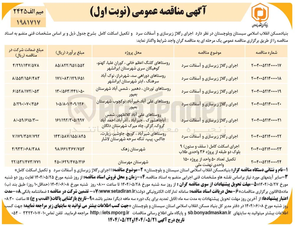 اجرای رگلاژ زیرسازی و آسفالت سرد