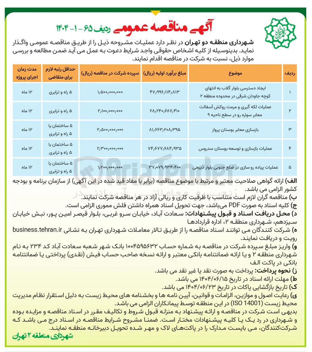 عملیات پیاده رو سازی 