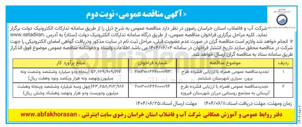 ارزیابی فشرده طرح برون سپاری