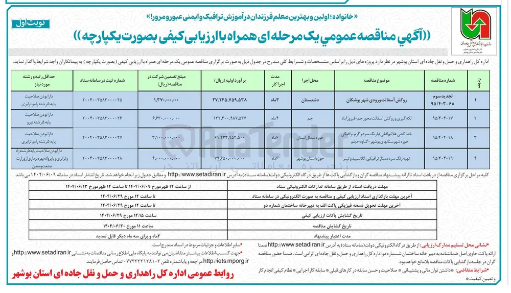 روکش آسفالت ورودی شهر 