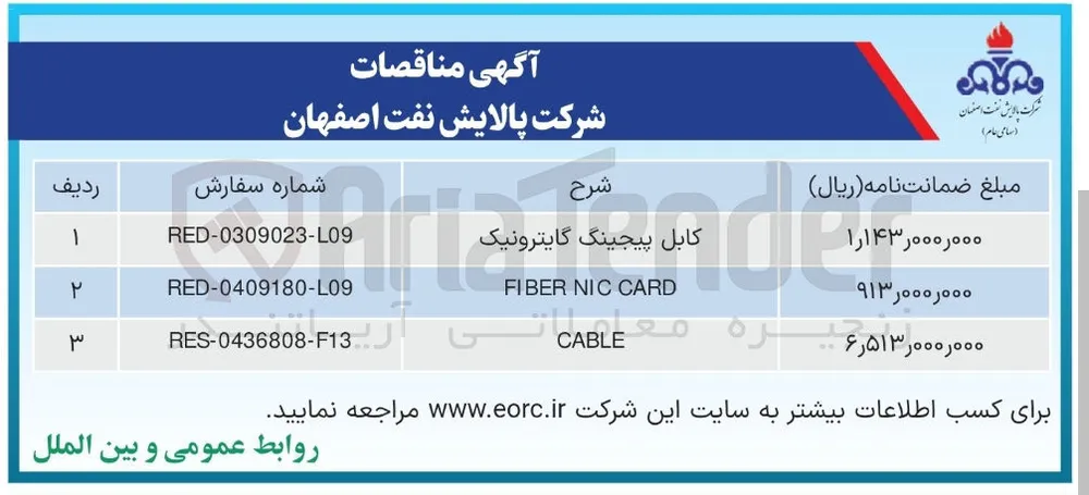 کابل پیجینگ گایترونیک 
