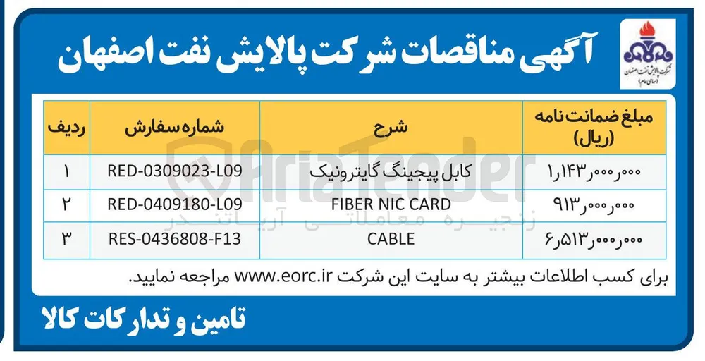 تامین CARD NIC FIBER