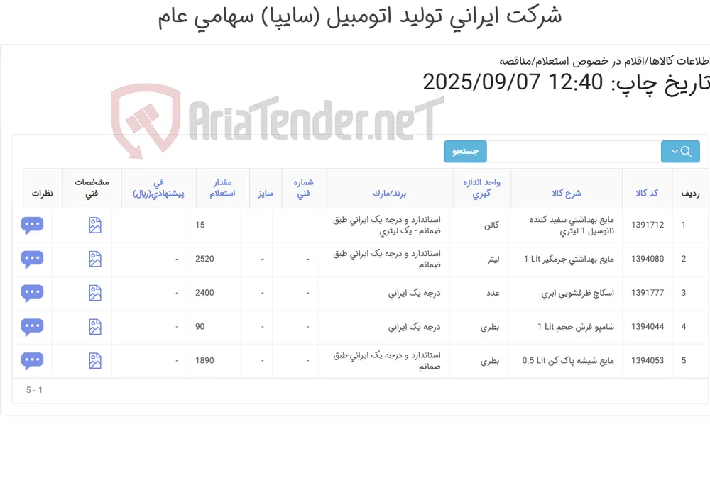 چهار ردیف مایع بهداشتی + اسکاچ ظرفشویی