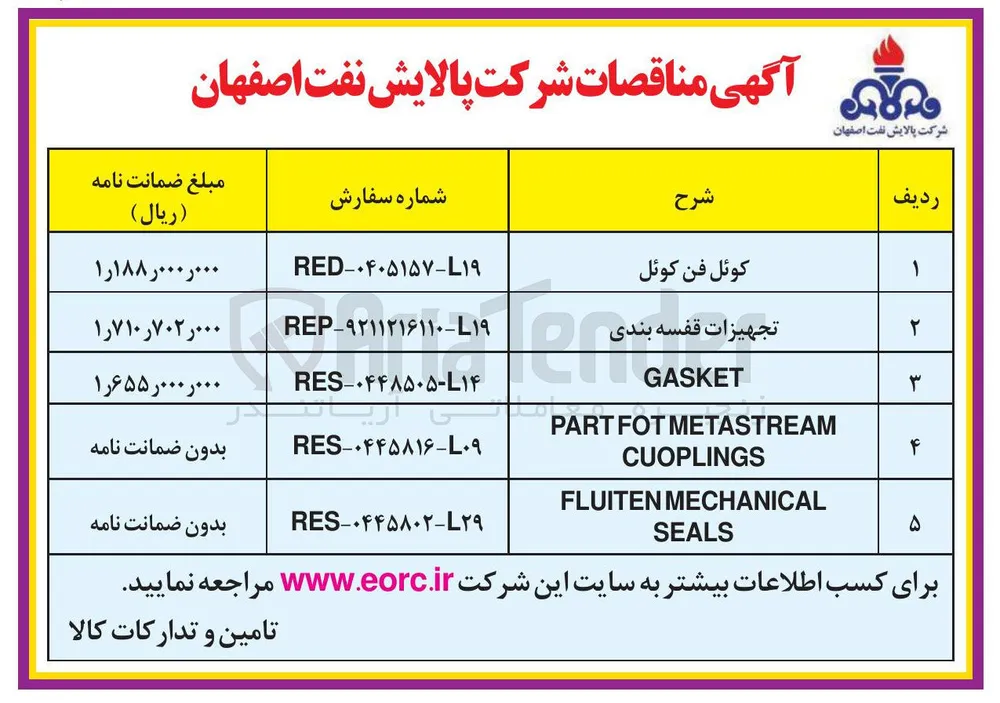 تجهیزات قفسه بندی 
