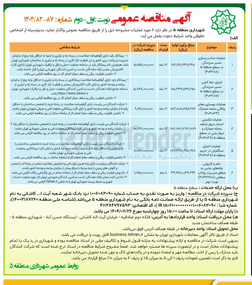 عملیات تکمیلی احداث دیوار 