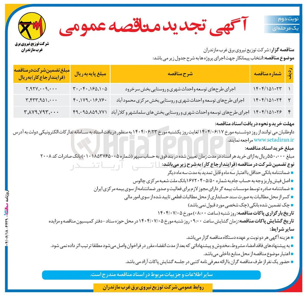 اجرای طرحهای توسعه و احداث شهری و روستایی بخش مرکزی محمود آباد 
