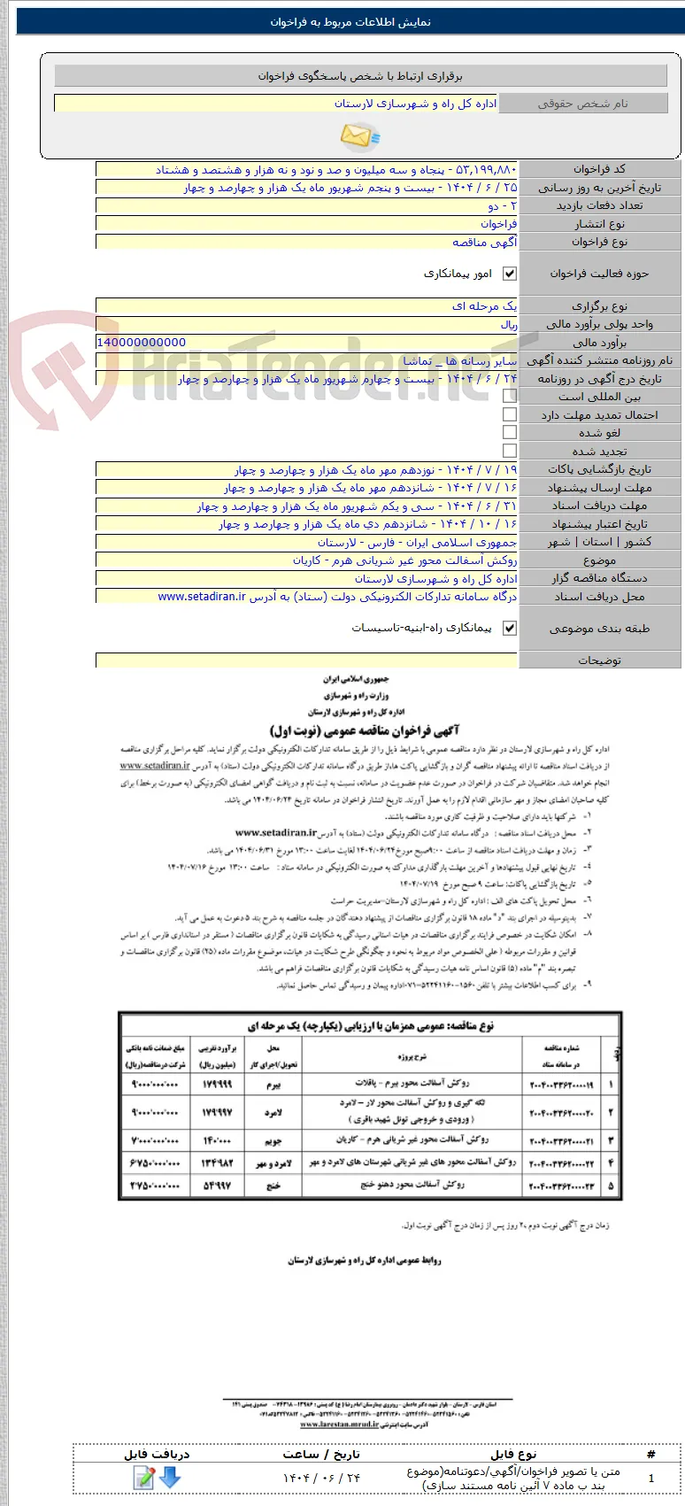 روکش آسفالت محور غیر شریانی هرم - کاریان