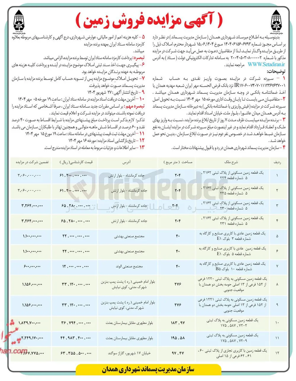 فروش زمین