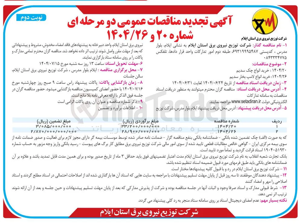 خرید انواع چک سدیم 