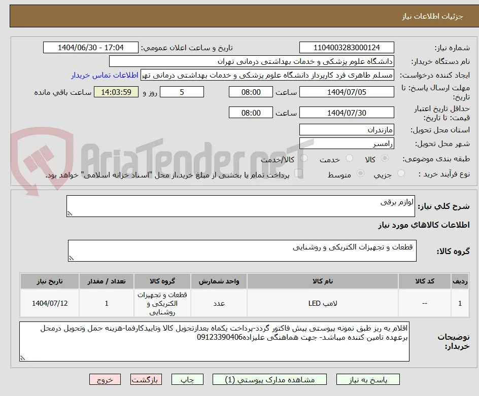 لوازم برقی