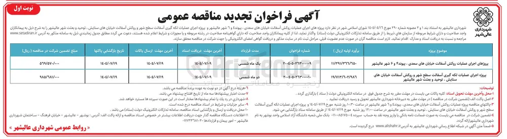  اجرای عملیات روکش اسفالت