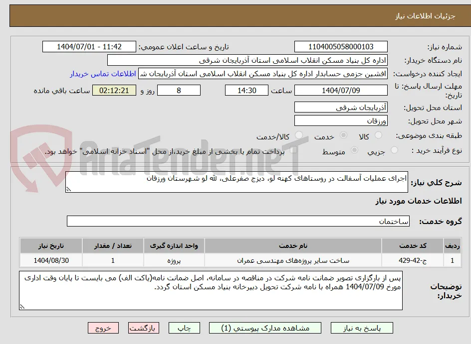 اجرای عملیات آسفالت در روستاهای کهنه لو، دیزج صفرعلی، لله لو شهرستان ورزقان