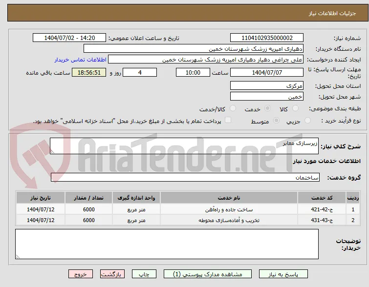 زیرسازی معابر
