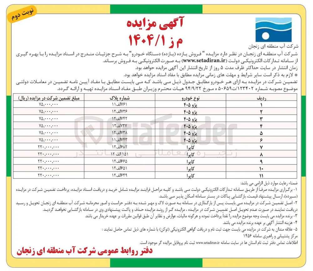 فروش یازده ( یازده ) دستگاه خودرو