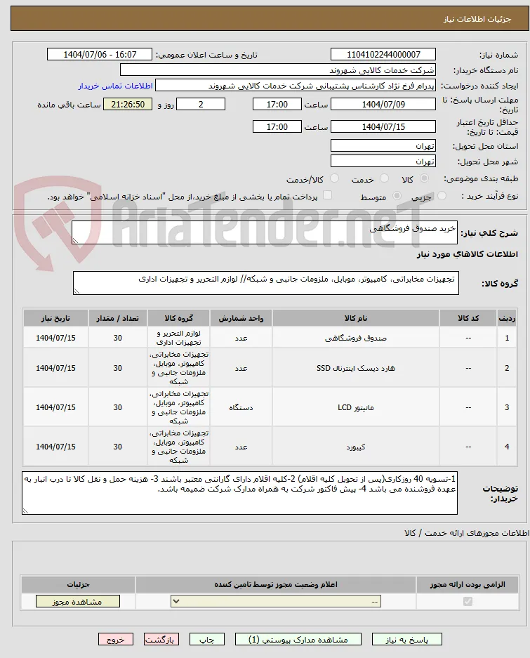 خرید صندوق فروشگاهی