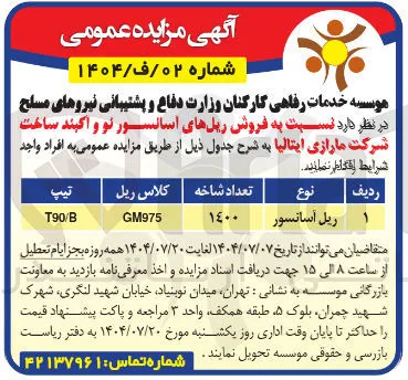 فروش ریل های آسانسور نو و اکبند ساخت شرکت مارازی ایتالیا