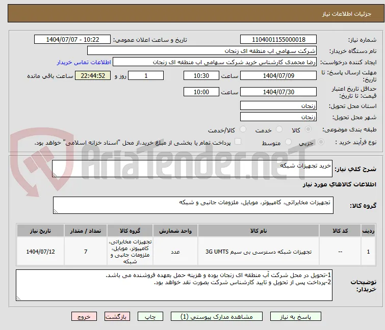 خرید تجهیزات شبکه