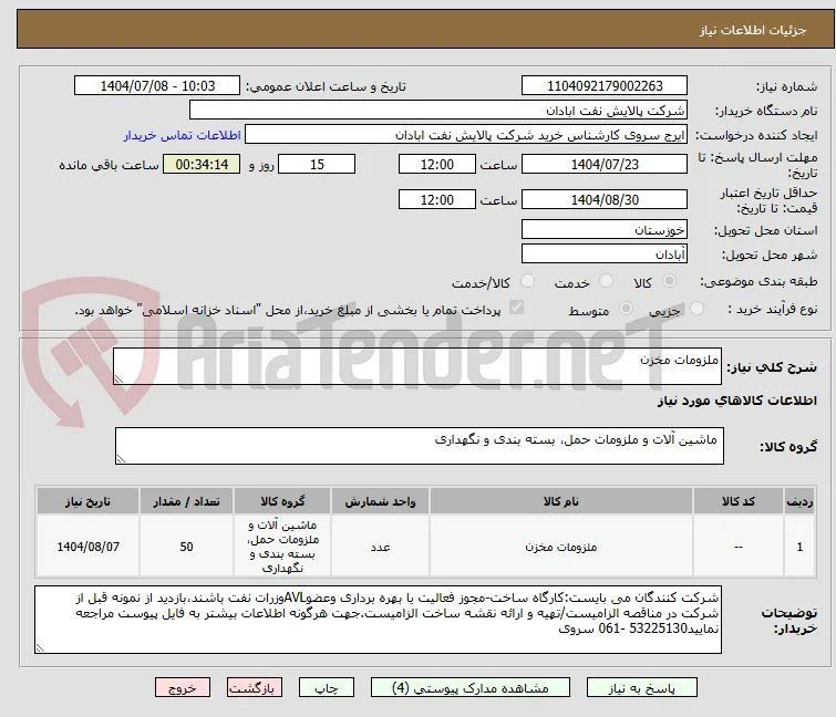 ملزومات مخزن