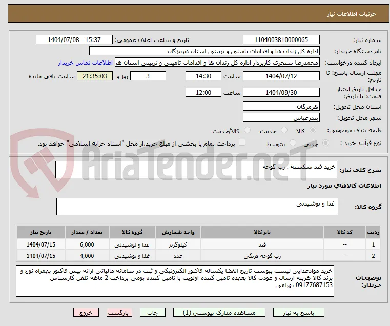 خرید قند شکسته . رب گوجه