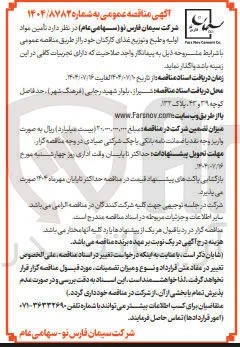 تامین مواد اولیه و طبخ و توزیع غذای کارکنان