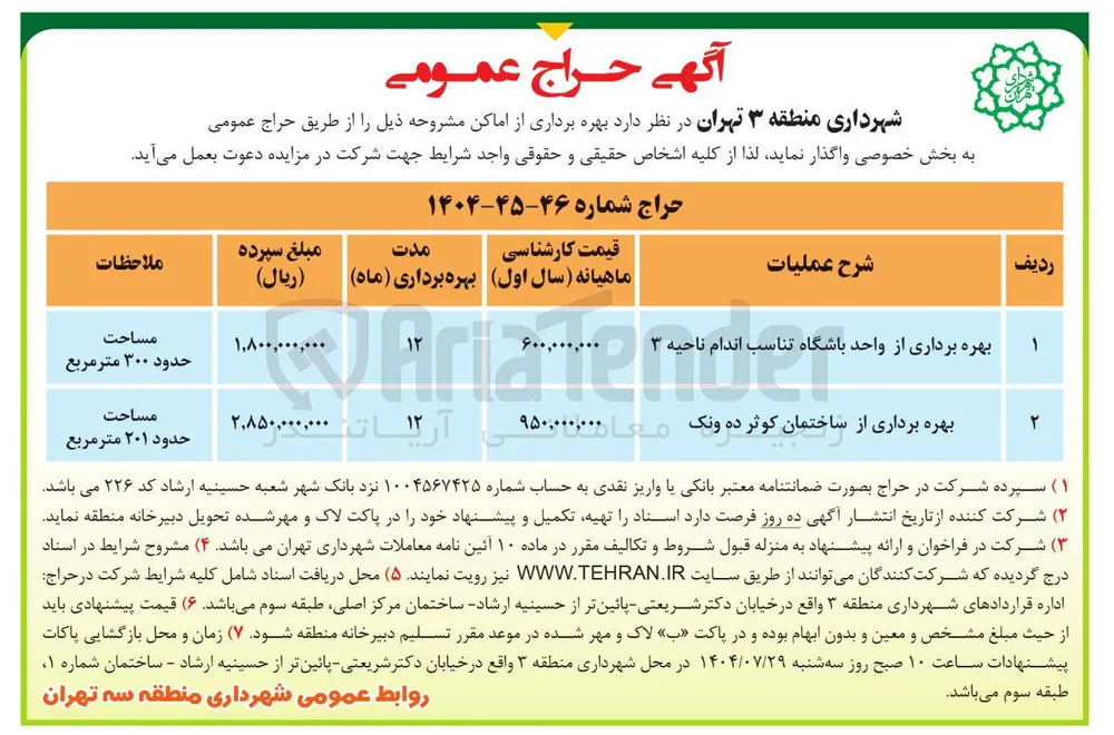 بهره برداری از ساختمان