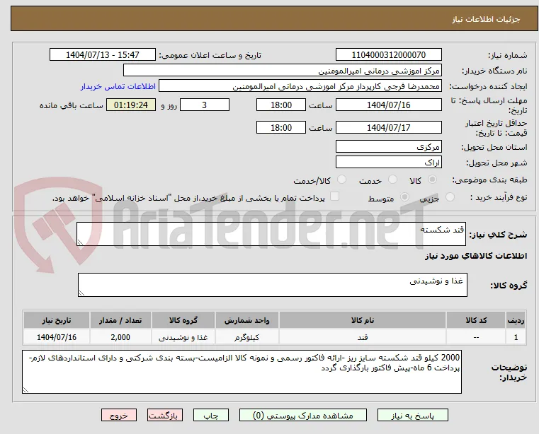 قند شکسته