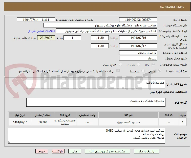 صفربندآنژیوکت