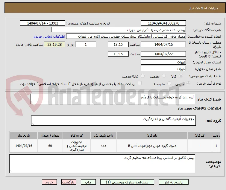 آنتی ژن گروه خونی-سیناژن یا فردآور
