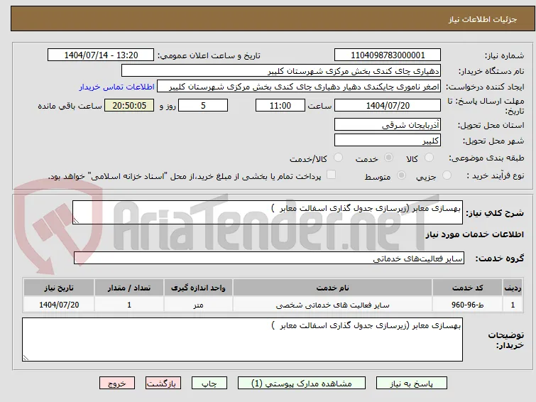 بهسازی معابر (زیرسازی جدول گذاری اسفالت معابر  )
