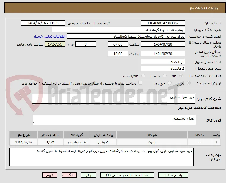 خرید مواد غذایی