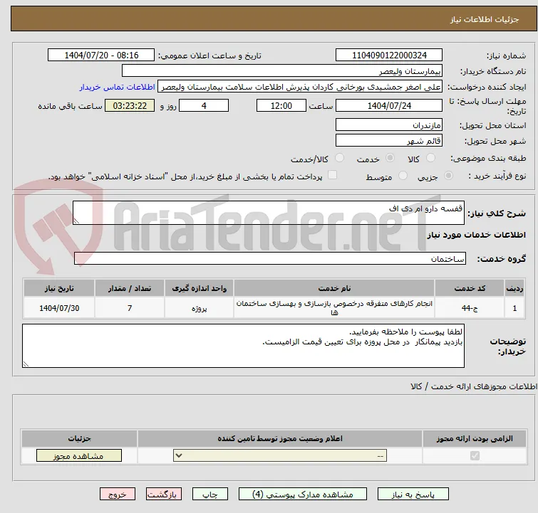 قفسه دارو ام دی اف
