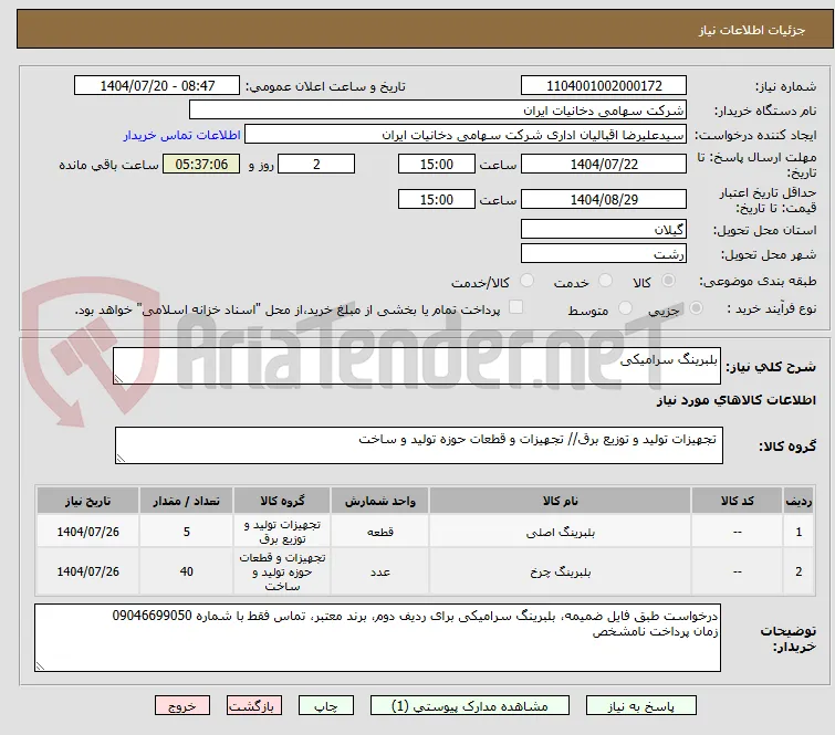 بلبرینگ سرامیکی 