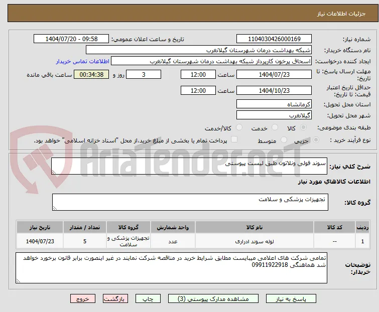 سوند فولی ونلاتون طبق لیست پیوستی