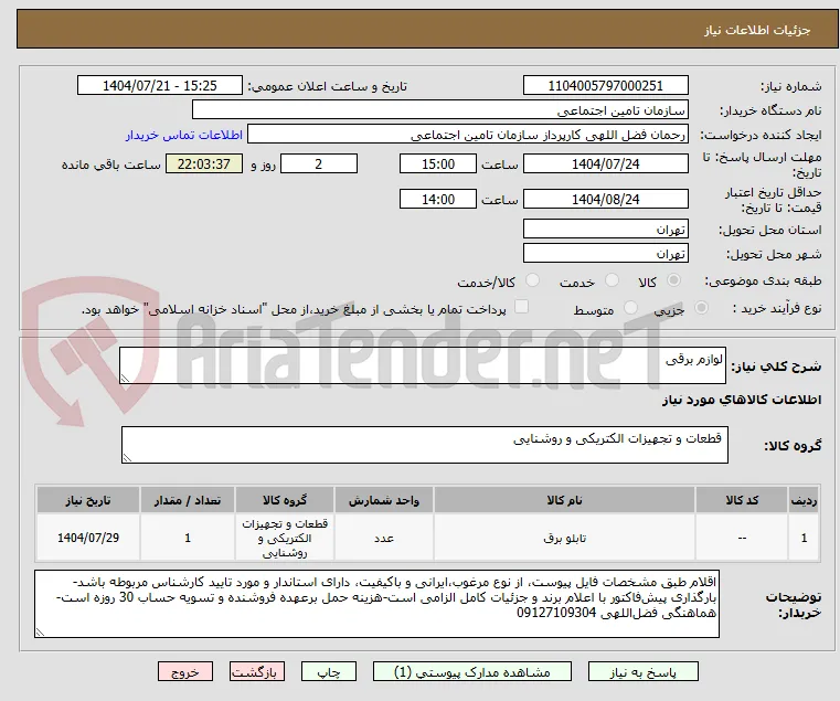 لوازم برقی