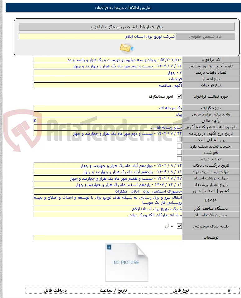 انتقال نیرو و برق رسانی به شبکه های توزیع برق با توسعه و احداث و اصلاح و بهینه روستایی فاز یک موسیا