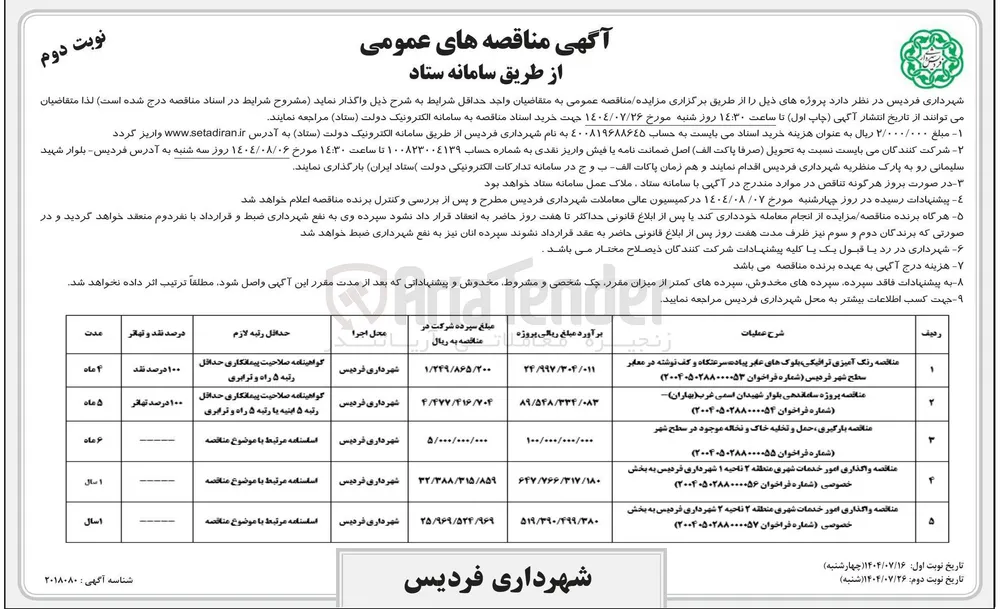 بارگیری حمل و تخلیه خاک و نخاله موجود در سطح شهر 