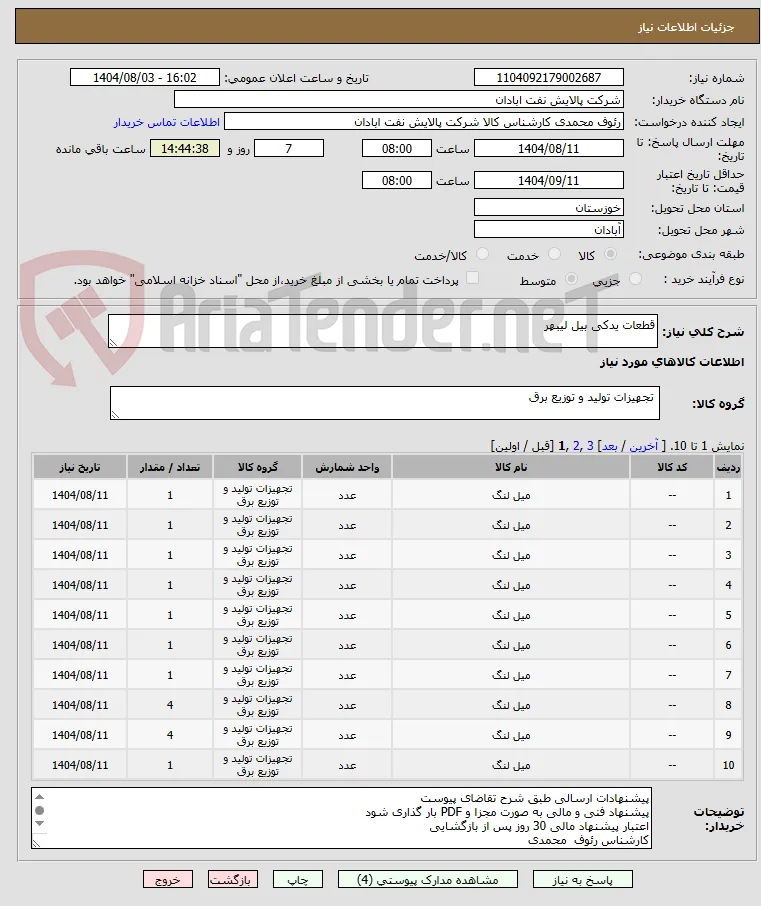قطعات یدکی بیل لیبهر