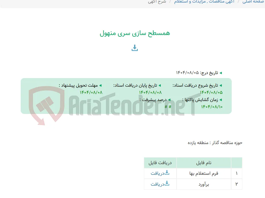 همسطح سازی سری منهول