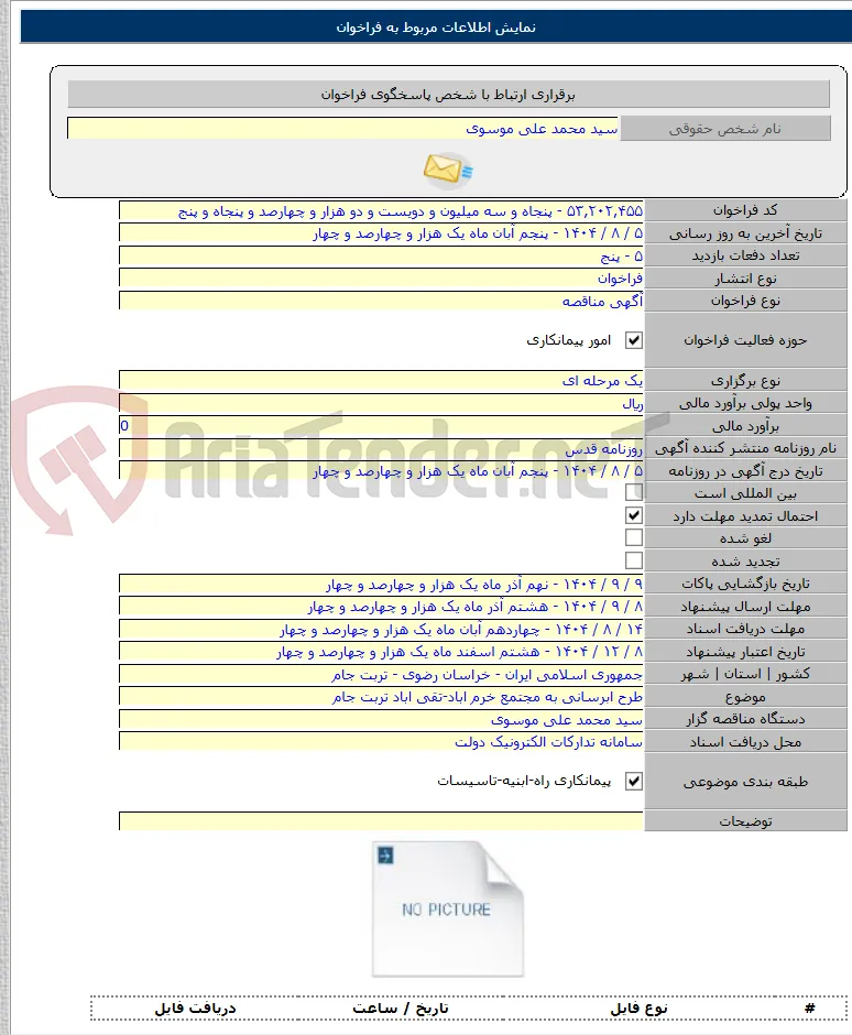 طرح ابرسانی به مجتمع خرم اباد-تقی اباد تربت جام
