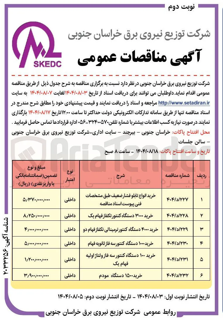 خرید ۱۵۰۰ دستگاه مودم