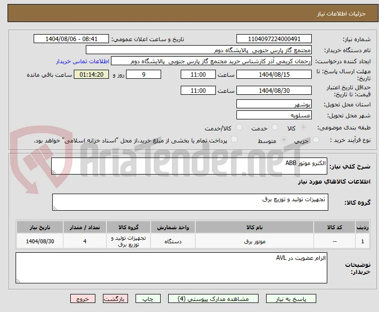 الکترو موتور ABB