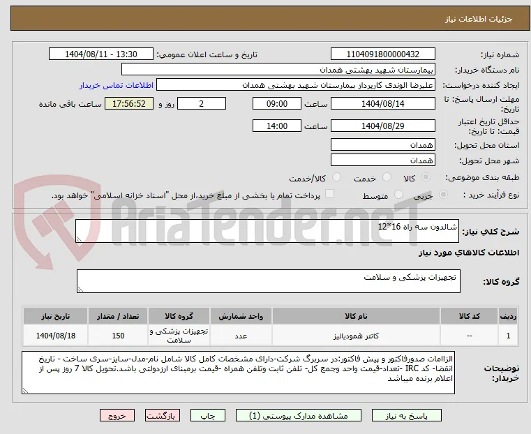 شالدون سه راه 16*12