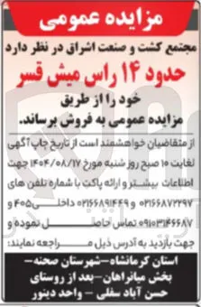 فروش 
حدود ۱۴ راس میش قسر 