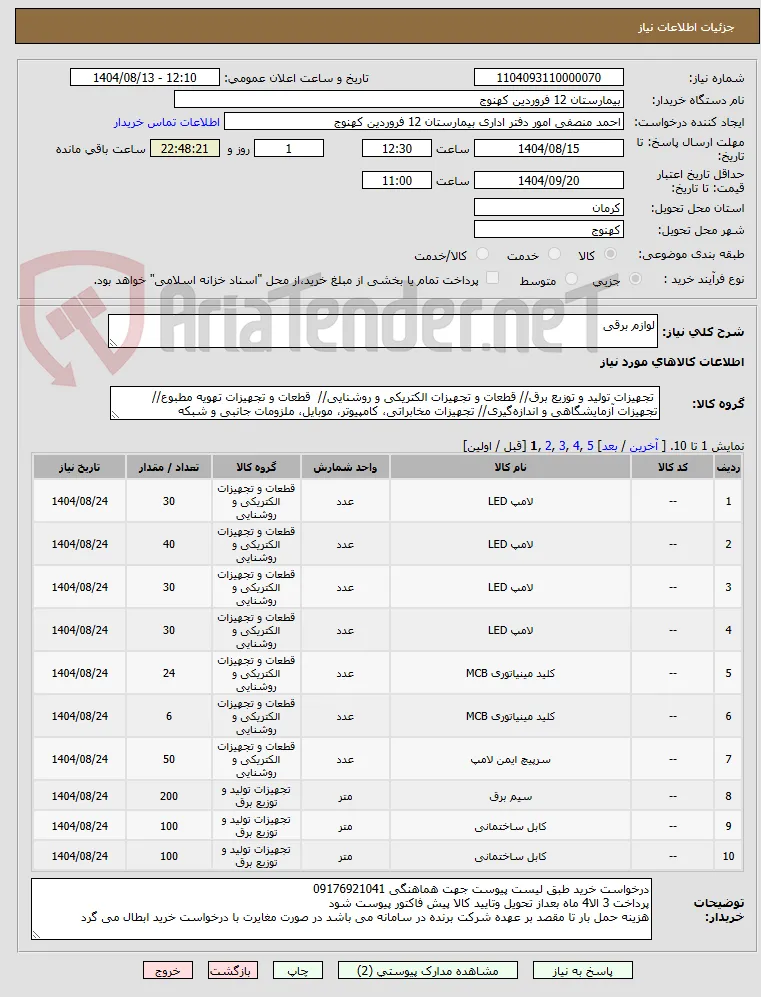 لوازم برقی