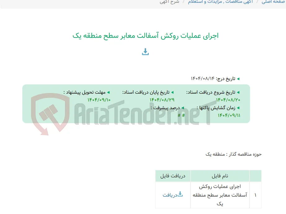 اجرای عملیات روکش آسفالت معابر سطح منطقه یک