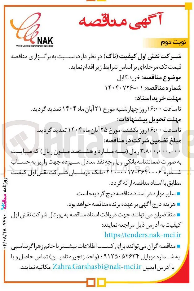 خرید کابل
